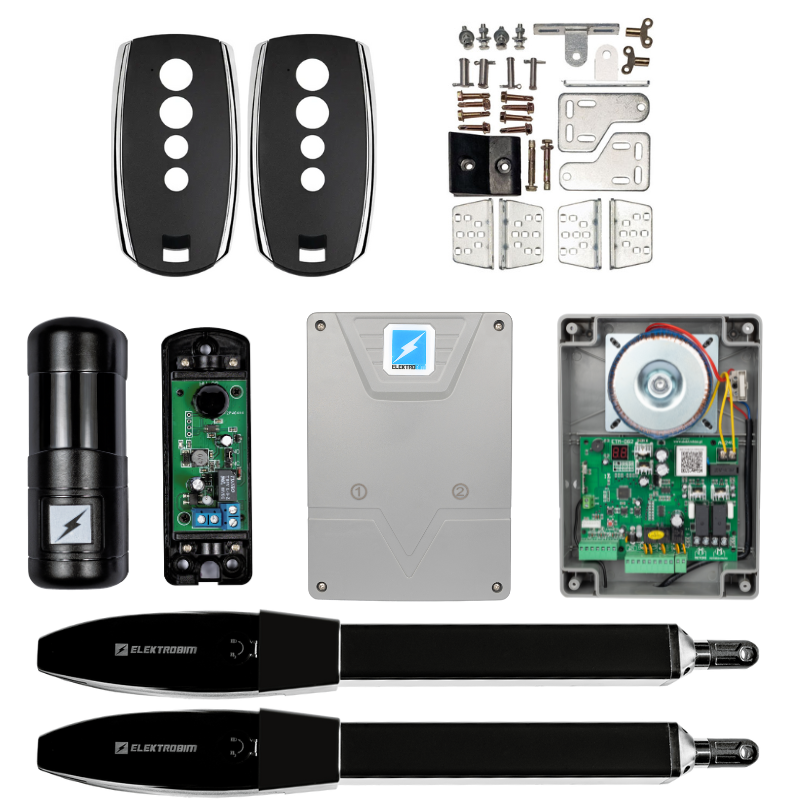 ETM-01 Fortis Napęd do bramy dwuskrzydłowej Elektrobim – 600kg/5m - bez lampy