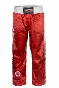 Spodnie sportowe długie MASTERS - SKBP-100A-czerwone