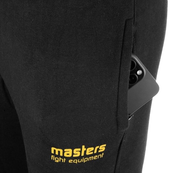 Spodenki krótkie męskie MASTERS SKM-BLACK czarne 
