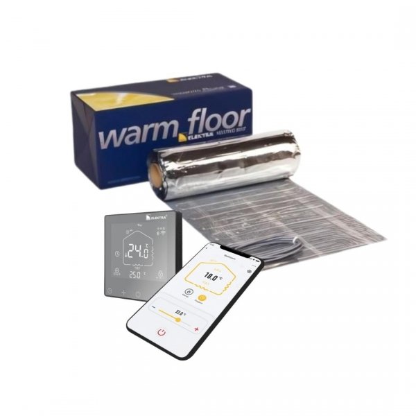 Zestaw: Folia grzewcza WoodTec 70 | 140W | 2m2 + termostat ELR30