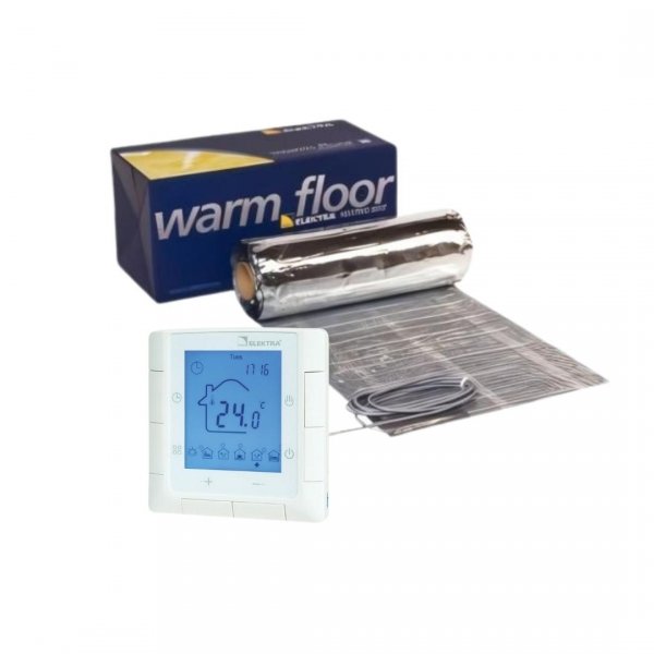 Zestaw: Folia grzewcza WoodTec 140 | 1400W | 10m2 + termostat ELR20