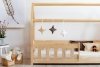 Lit en bois Lit Maison Mila MBP 80x180cm ADEKO