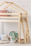 DMPBA 90x200cm Łóżko piętrowe dziecięce domek Mila ADEKO