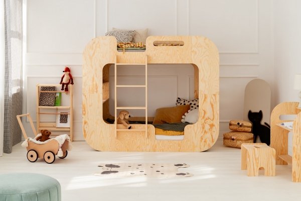 Kinderbett Etagenbett Häuschenbett MUNDO  90x180 ADEKO