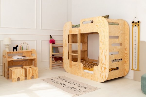 Children's  bunk bed house bed MUNDO  90x180 ADEKO