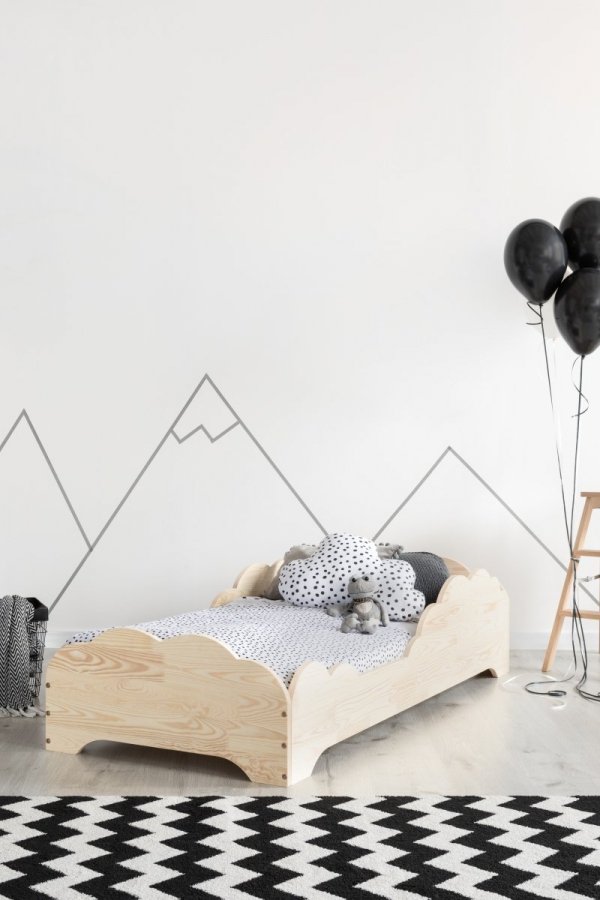 Children wooden bed BOX 9 80x160cm