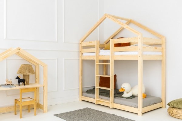 DMPN 90x180 Łóżko piętrowe dziecięce domek Mila ADEKO