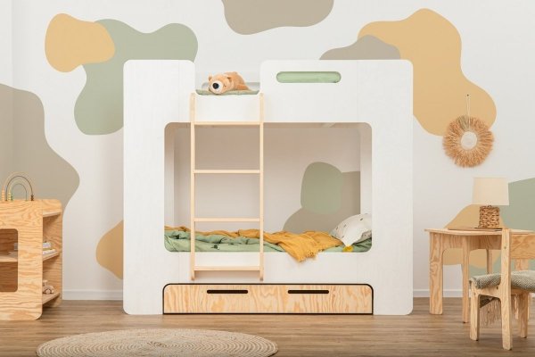 SIMBA S 80x180cm Łóżko piętrowe dziecięce domek  ADEKO