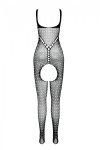 BS078 Bodystocking  Biały 
