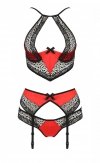 SCARLET SET Czerwony komplet 