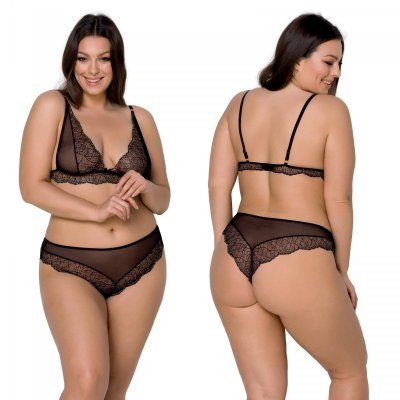 AMBERLY SET size plus Czarny komplet 