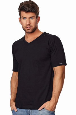Cornette Authentic 201 new czarna koszulka męska