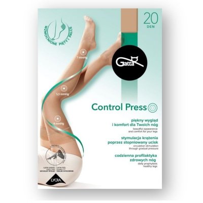 Gatta Control Press czarne pończochy 