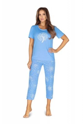 Regina 624 niebieska plus piżama damska