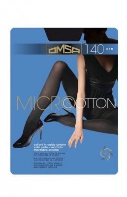 Omsa Micro&amp;Cotton 140 den rajstopy
