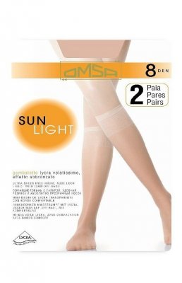 Omsa| Sun Light 8 den A`2 2-pack podkolanówki