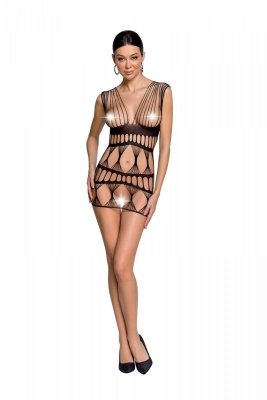 BS089 Bodystocking Czarny 