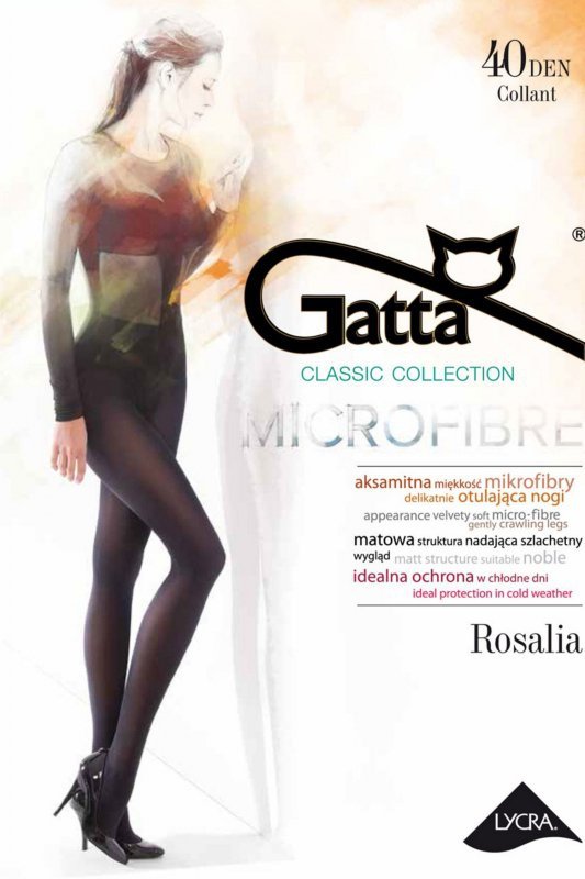 Gatta Rosalia 40 den fioletowe rajstopy damskie