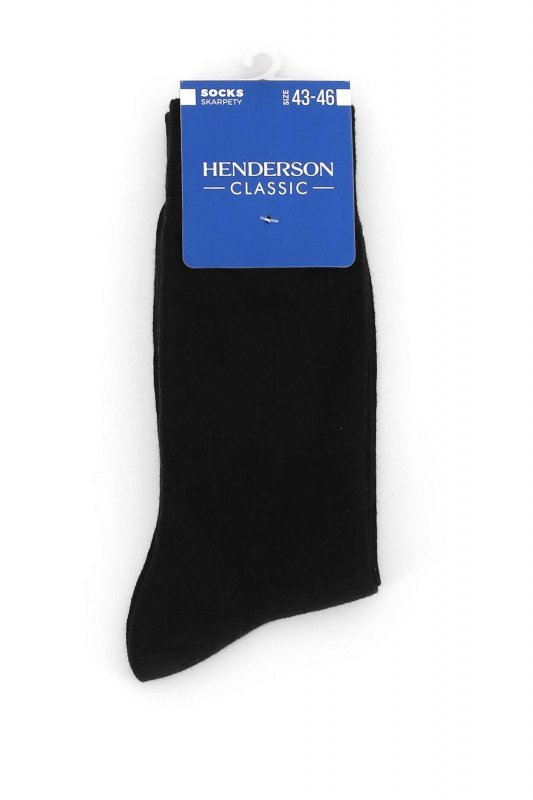Henderson Classic Palio 17917 v01 czarne skarpety garniturowe