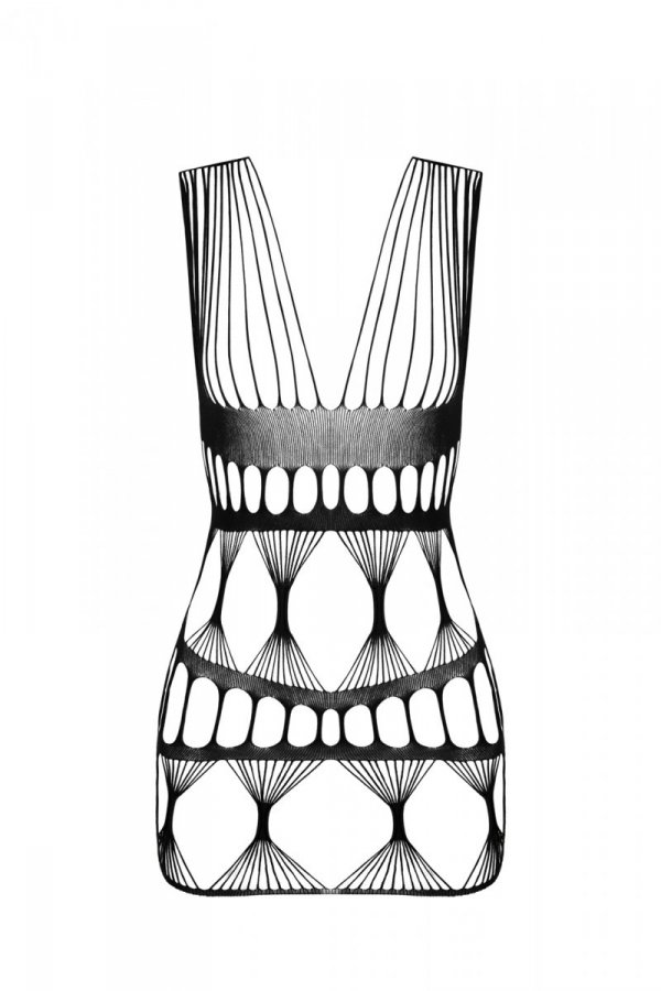 BS089 Bodystocking Czarny 