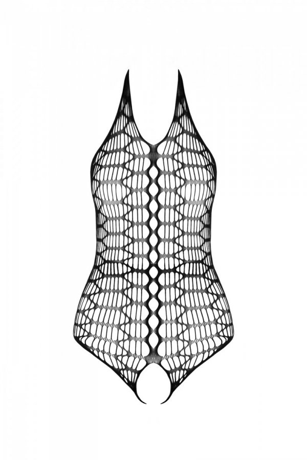 BS087 Bodystocking Czarny 