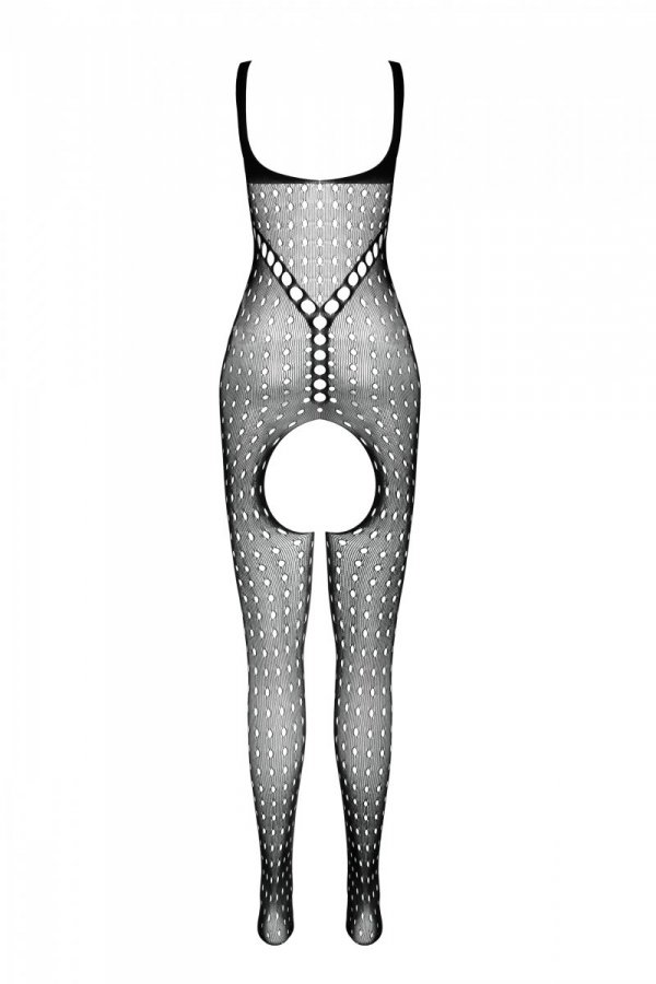 BS078 Bodystocking  Biały 
