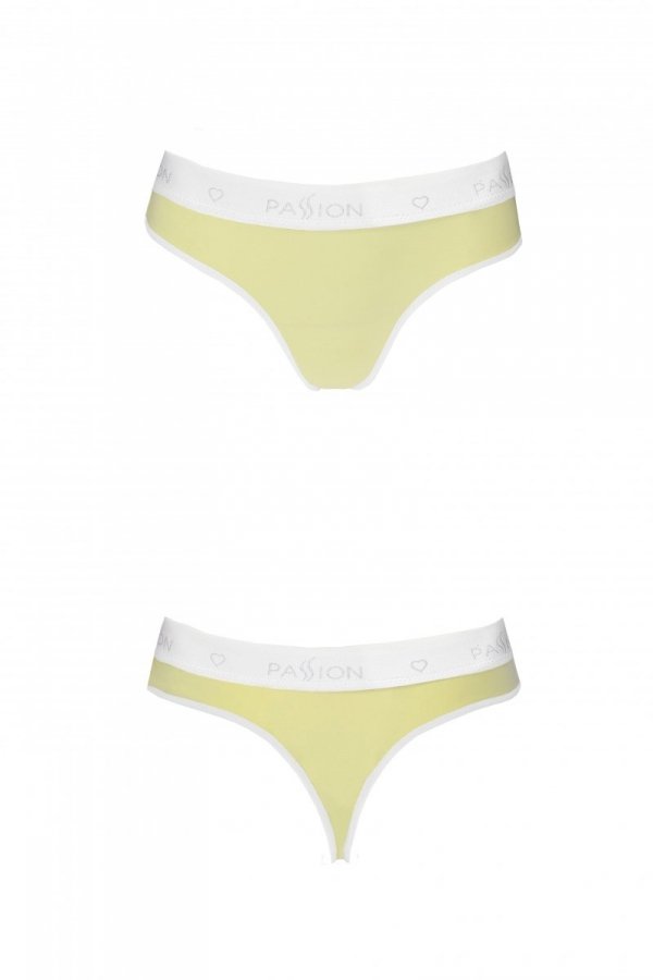 PS007 PANTIES yellow stringi bawełniane 