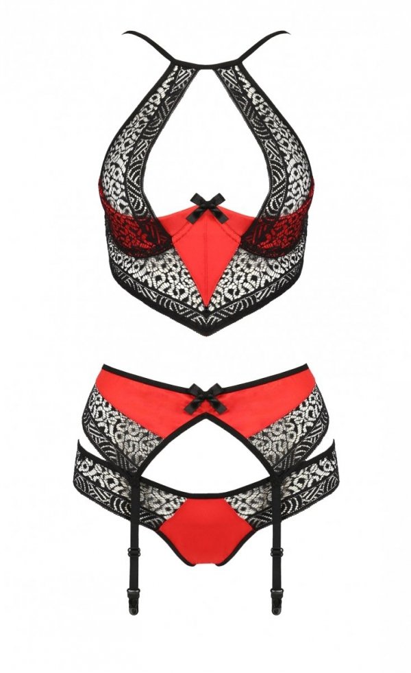 SCARLET SET Czerwony komplet 