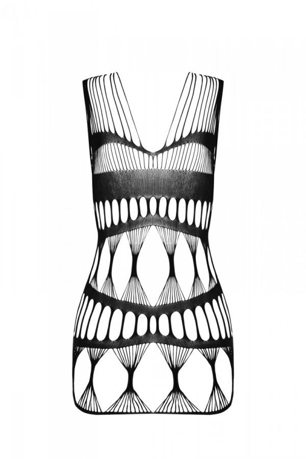 BS089 Bodystocking Czarny 