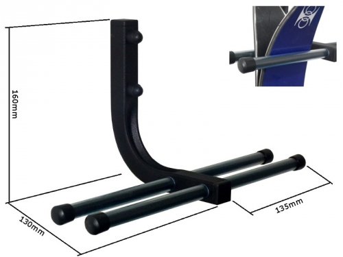 Stalowy wieszak ND2C z profilu 20x20 mm i ramionami z pręta fi10