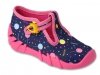 Befado 110N471 SPEEDY kapcie granatowe na zapinki 