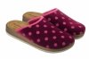 Inblu CT-35 kapcie damskie bordowe w grochy