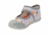 MILAMI 111 BR-17 GREY kapcie dziewczęce szare na rzep