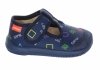 MILAMI 226 BR-2 BLUE kapcie chłopięce na rzepy 