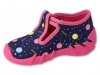 Befado 110N471 SPEEDY kapcie granatowe na zapinki 