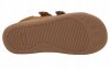 Półbuty BARTEK BAREFOOT 8600363 jasny brąz na rzepy