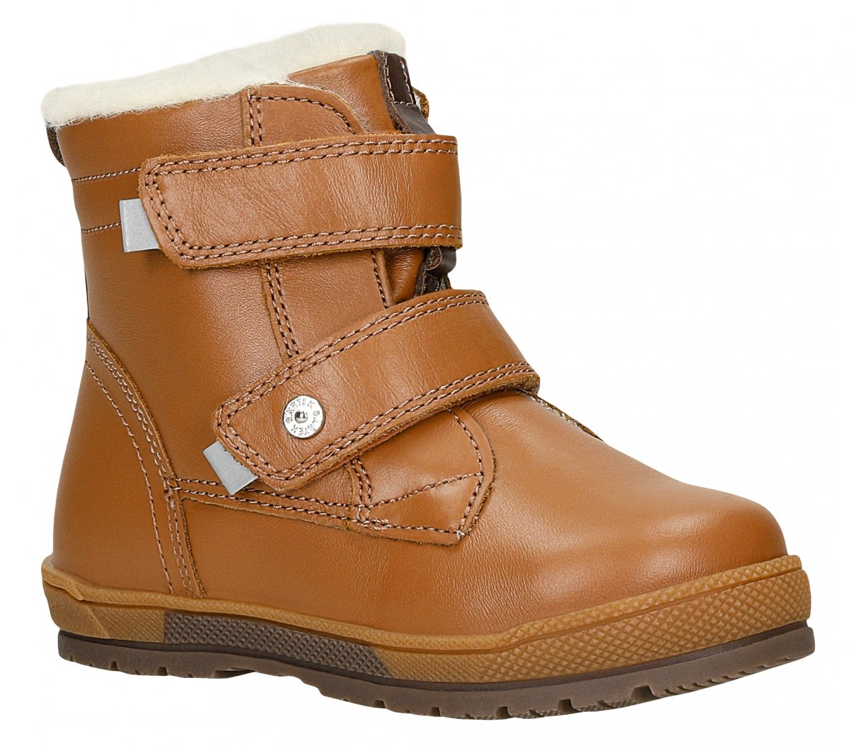 Trzewiki BARTEK 8630552 ocieplane brąz na rzepy