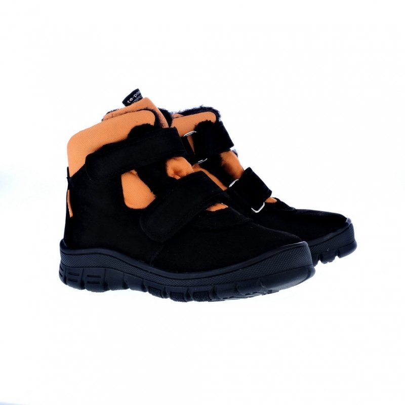 MAZUREK 1360 buty zimowe TE-POR BLACK ORANGE