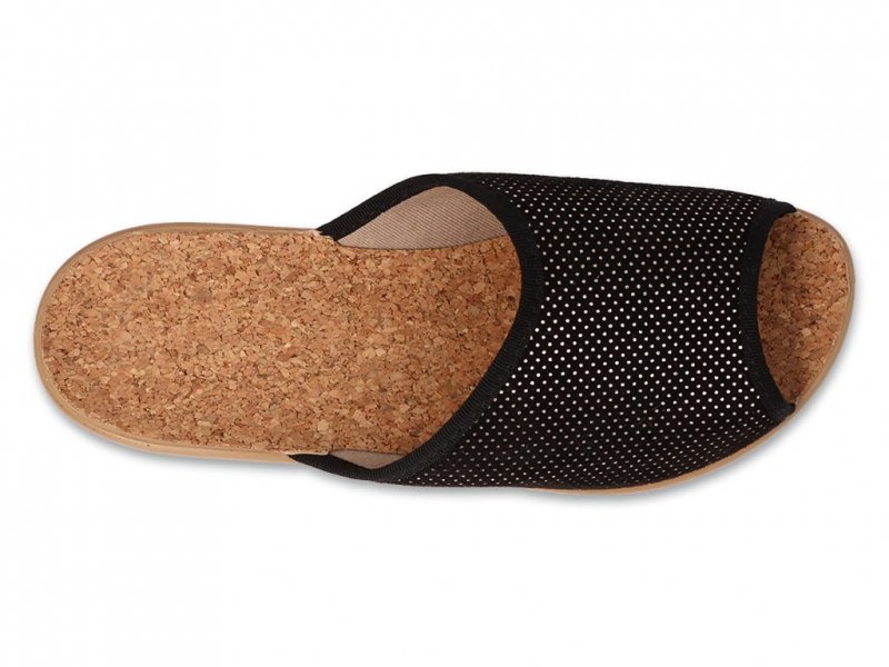 Befado 254D159 VIKI kapcie czarne korek