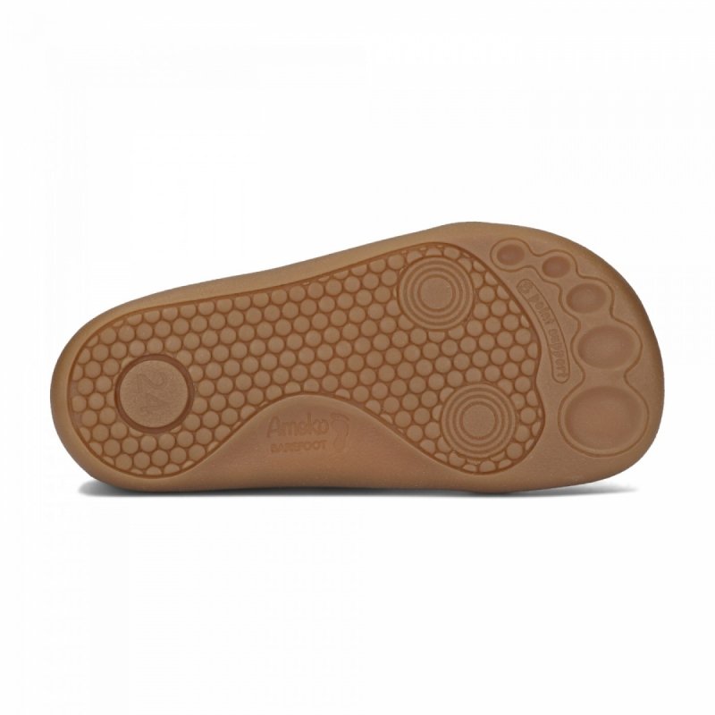 Półbuty AMEKO BAREFOOT OTIS - CROCO BLUE dla chłopca na rzepy