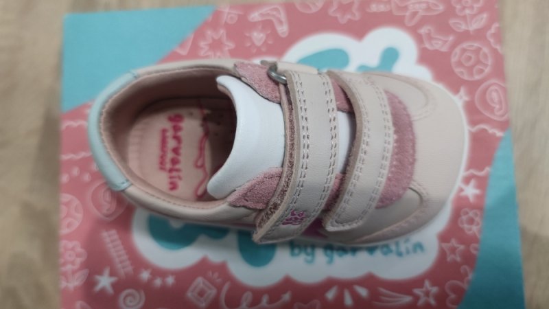 GARVALIN 262320-D779 COTTON kapcie barefoot na rzepy