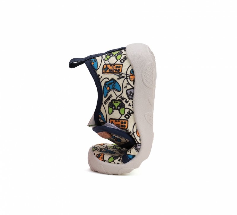 Tenisówki D.D.STEP BAREFOOT C086-51576 WHITE na rzep