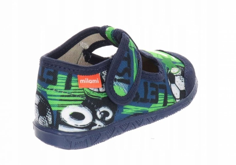 MILAMI 112 BR-3 BLUE kapcie chłopięce na rzep 