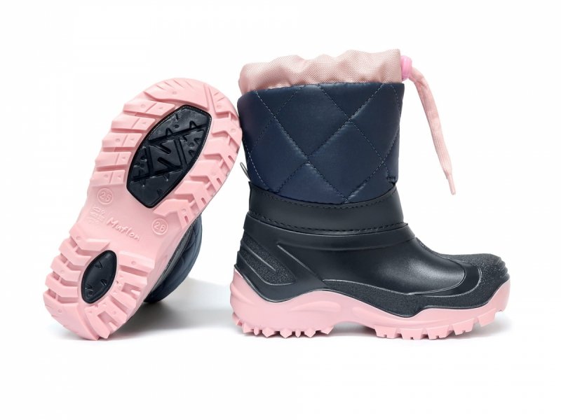 Śniegowce Muflon REN-BUT  22-468_-0123 GRANAT-RÓŻ