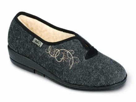 DR ORTO 940D357 DORA  kapcie futrzane damskie