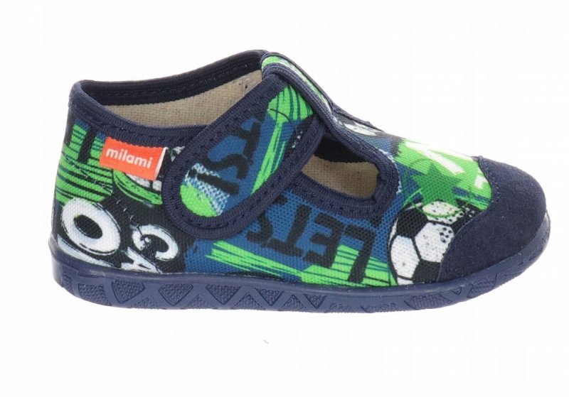 MILAMI 112 BR-3 BLUE kapcie chłopięce na rzep 