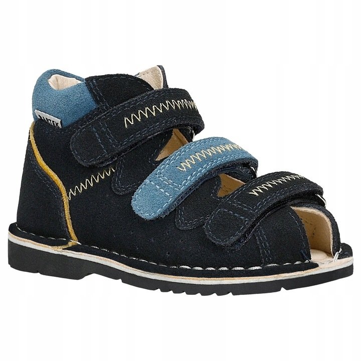 Sandały profilaktyczne BARTEK 8920061 granatowe na rzepy