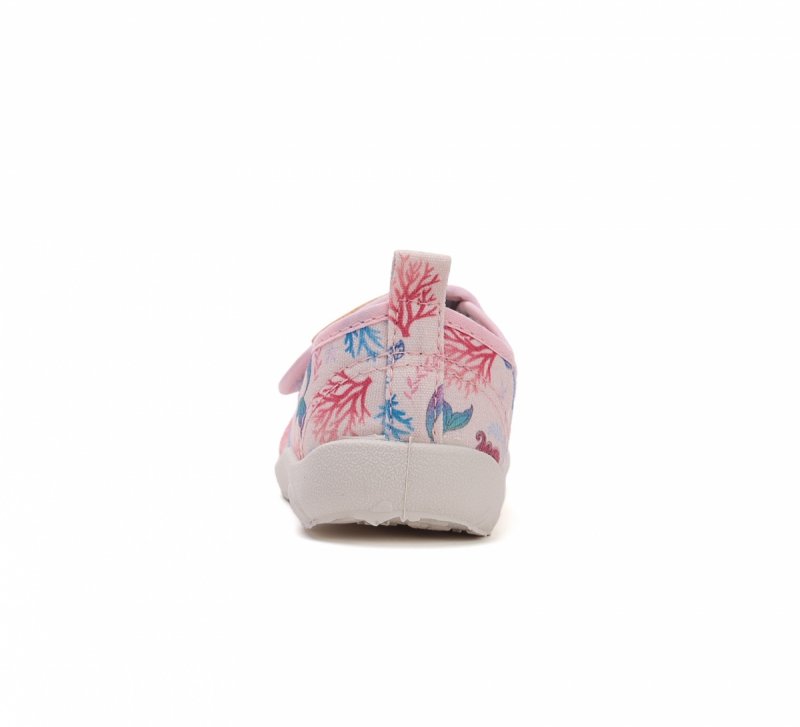 Tenisówki D.D.STEP BAREFOOT C086-51499AM BABY PINK na rzep