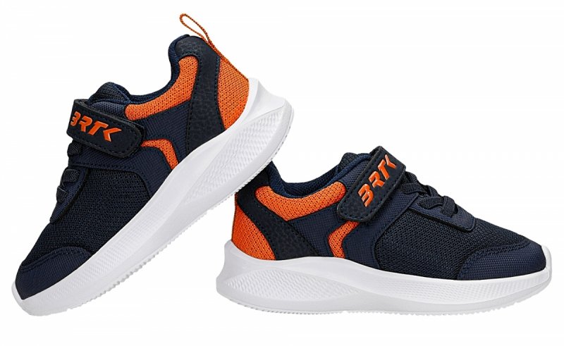 BARTEK 8700316 GRANAT/POMARAŃCZ buty sportowe na rzep
