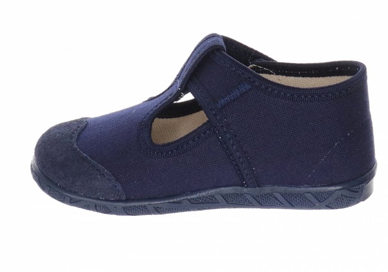 MILAMI 112-66 BLUE kapcie chłopięce granatowe na rzep